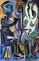 Picasso, Pablo - the painter and his model